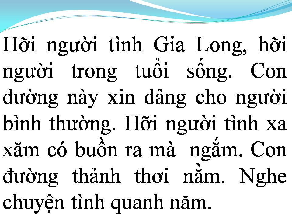 Lời bài hát CON ĐƯỜNG TÌNH TA ĐI