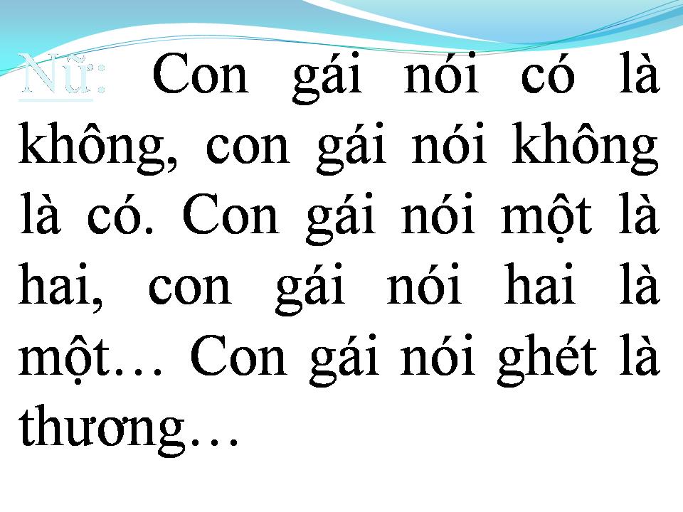 Lời bài hát CON GÁI