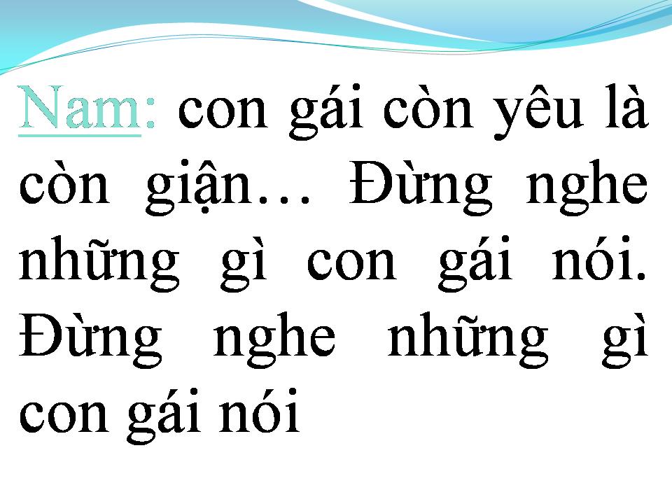 Lời bài hát CON GÁI