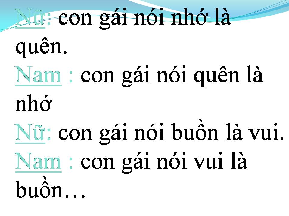 Lời bài hát CON GÁI