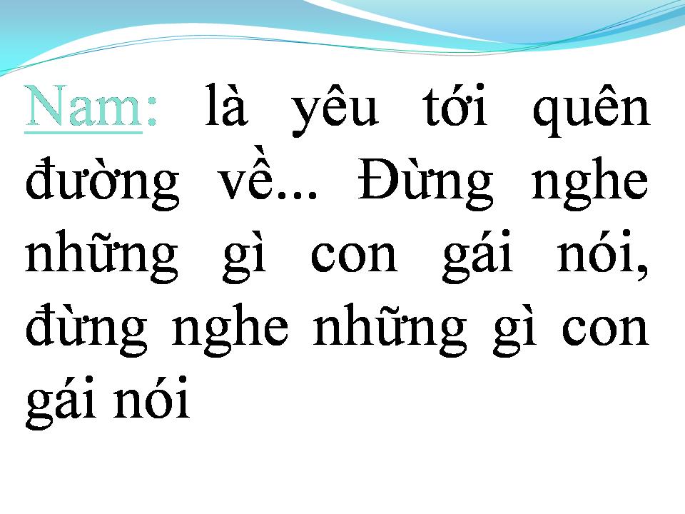 Lời bài hát CON GÁI
