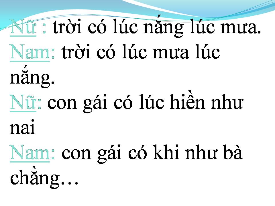 Lời bài hát CON GÁI