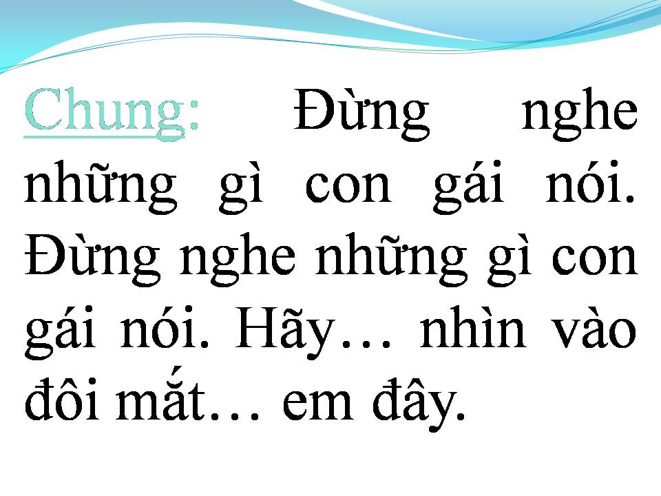 Lời bài hát CON GÁI