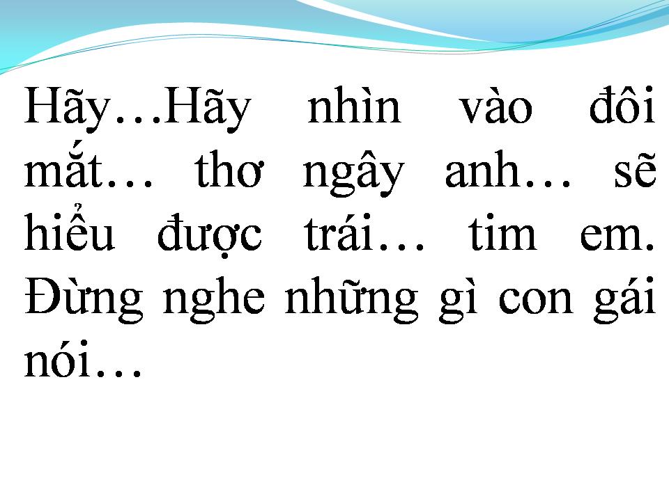 Lời bài hát CON GÁI
