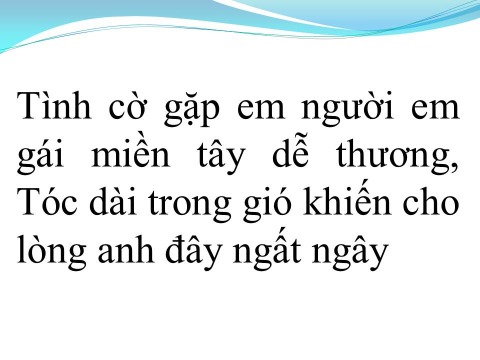 Lời bài hát CON GÁI MIỀN TÂY