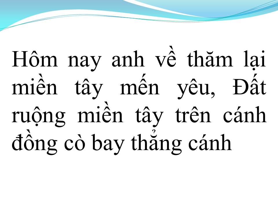 Lời bài hát CON GÁI MIỀN TÂY