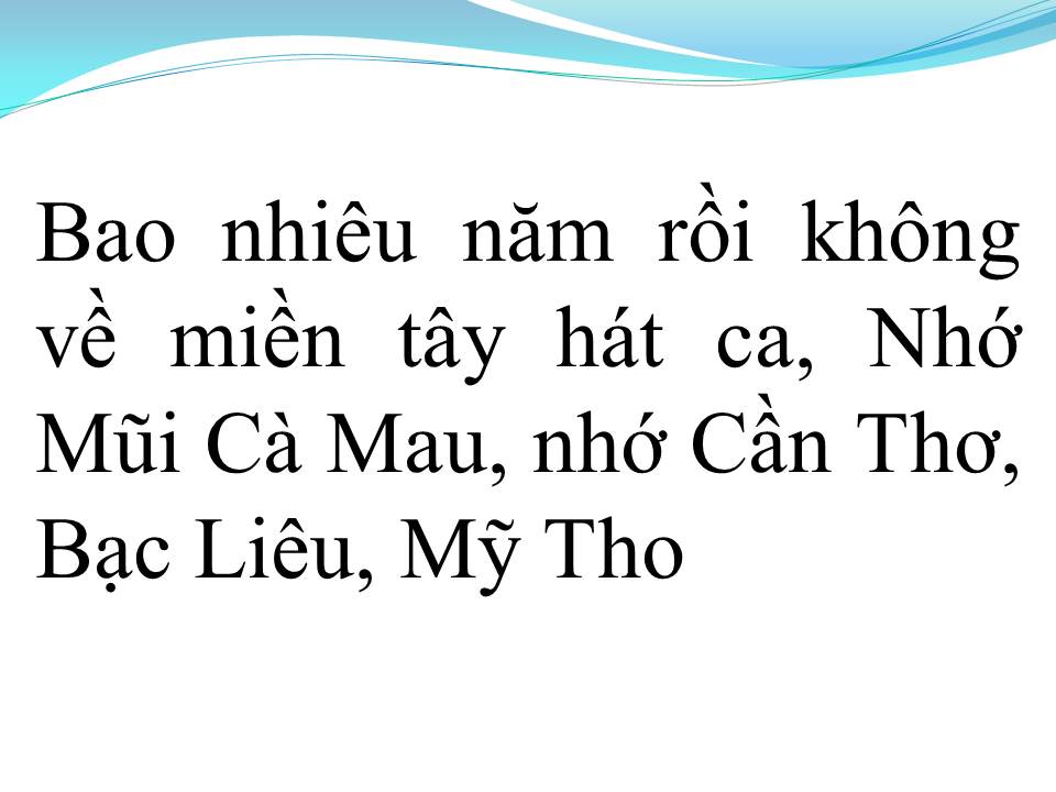 Lời bài hát CON GÁI MIỀN TÂY