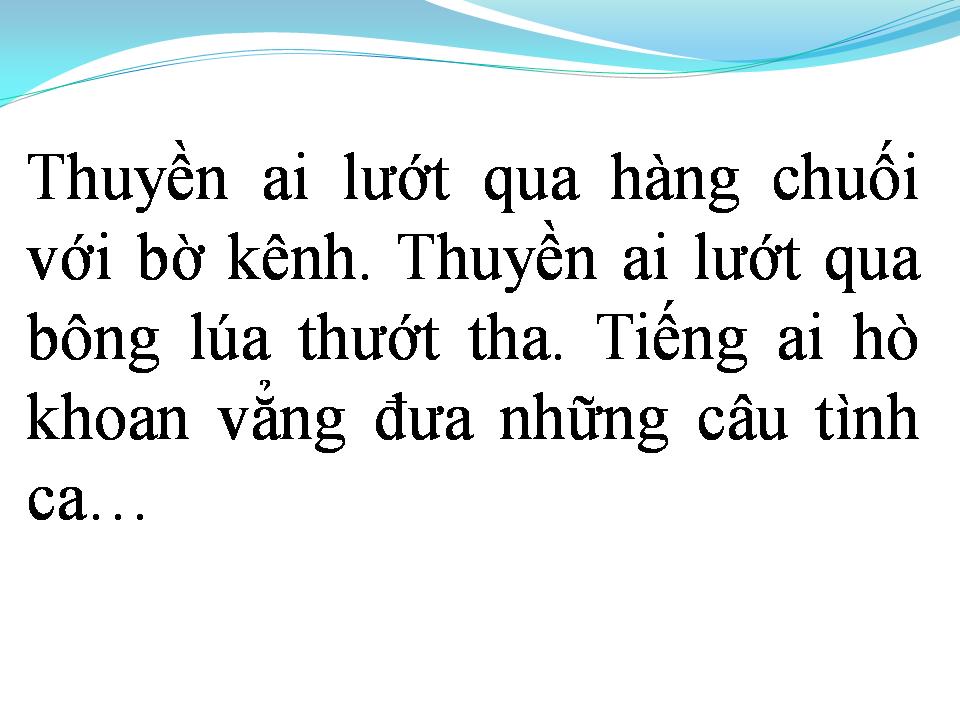 Lời bài hát CON KÊNH XANH XANH