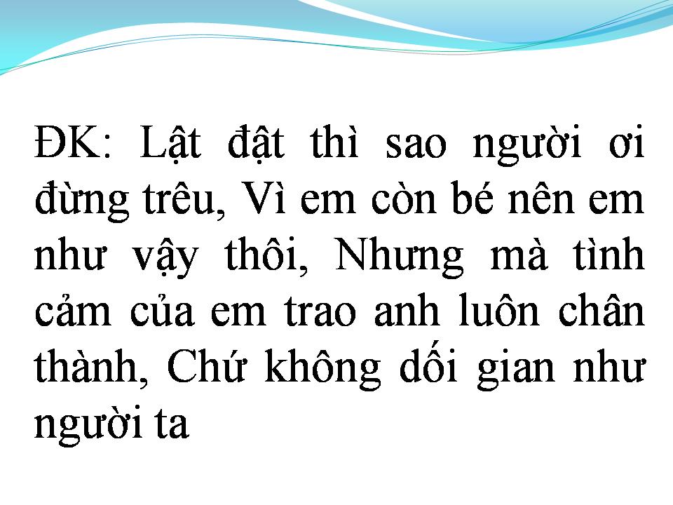 Lời bài hát CON LẬT ĐẬT