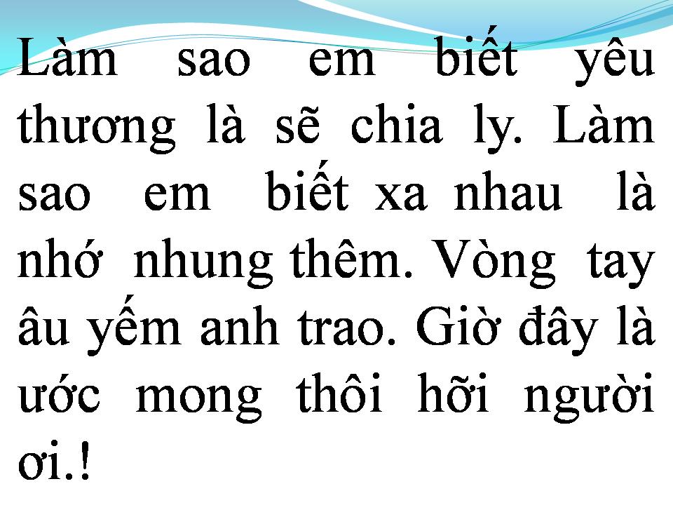 Lời bài hát CÒN MÃI YÊU THƯƠNG