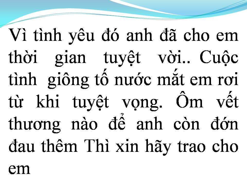 Lời bài hát CÒN MÃI YÊU THƯƠNG