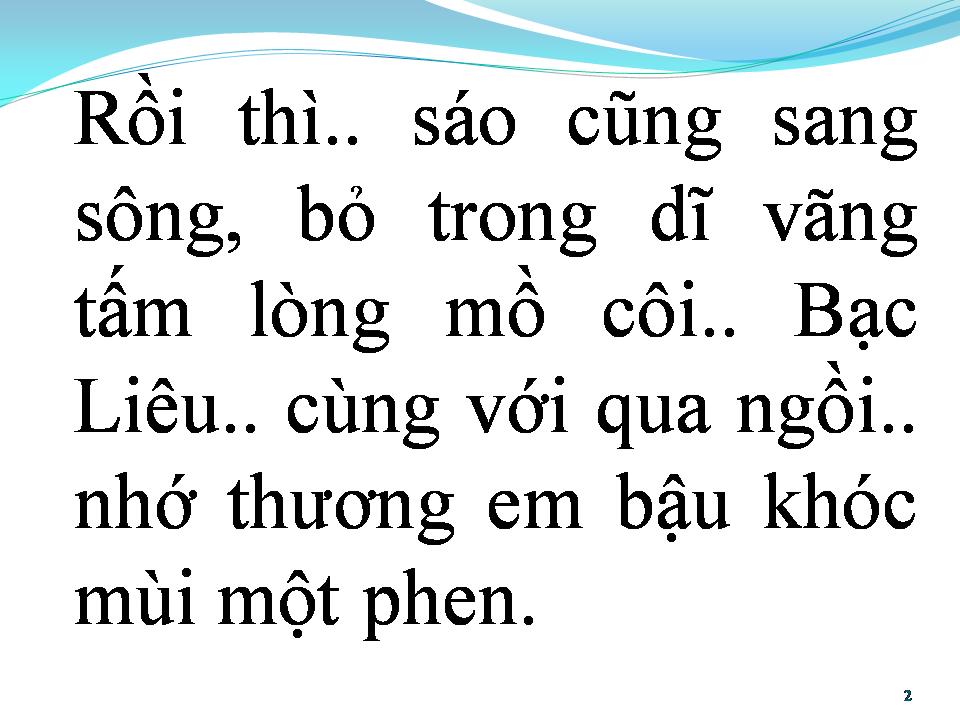 Lời bài hát CON SÁO BẠC LIÊU