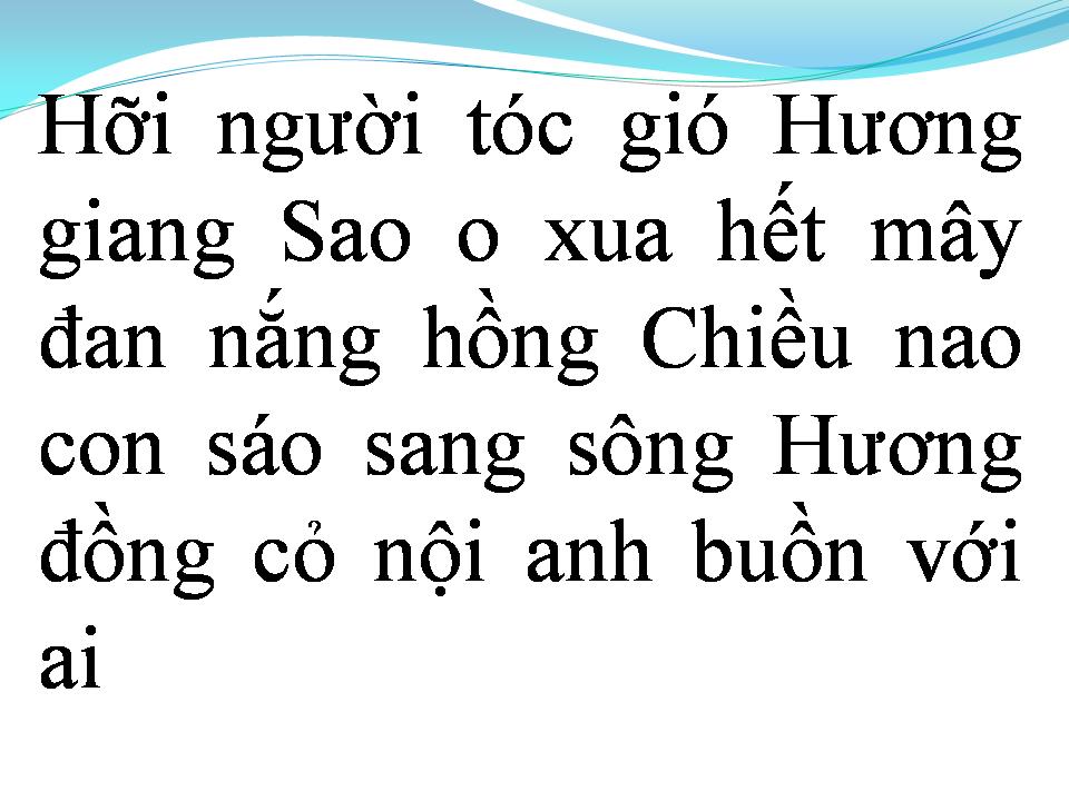 Lời bài hát CON SÁO SANG SÔNG