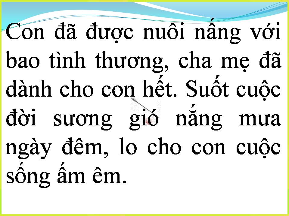 Lời bài hát CON SẼ KHÔNG QUÊN