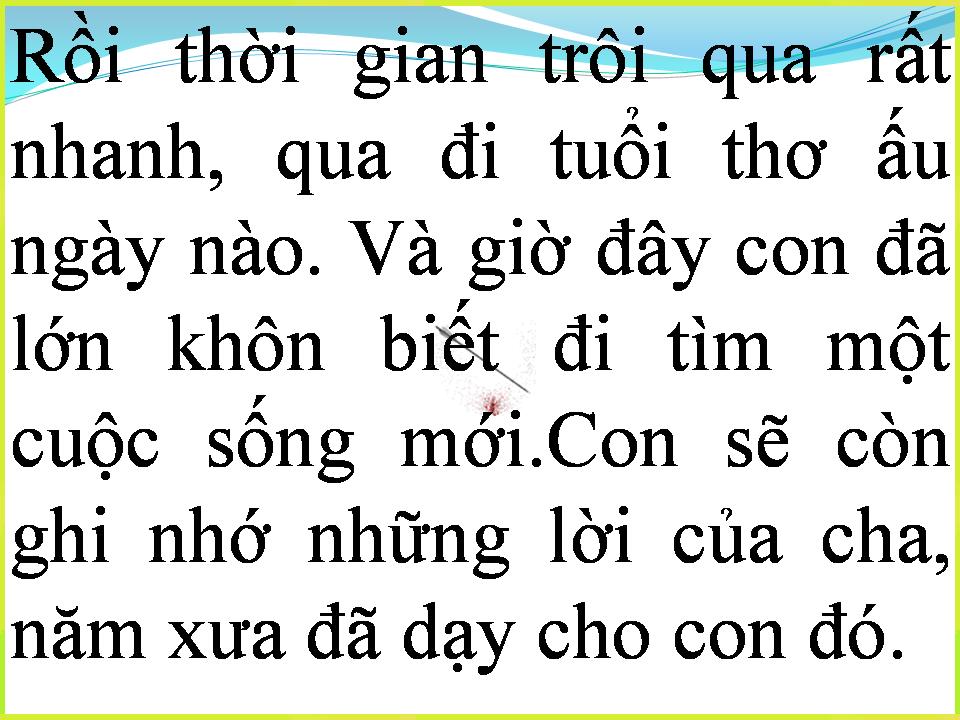 Lời bài hát CON SẼ KHÔNG QUÊN