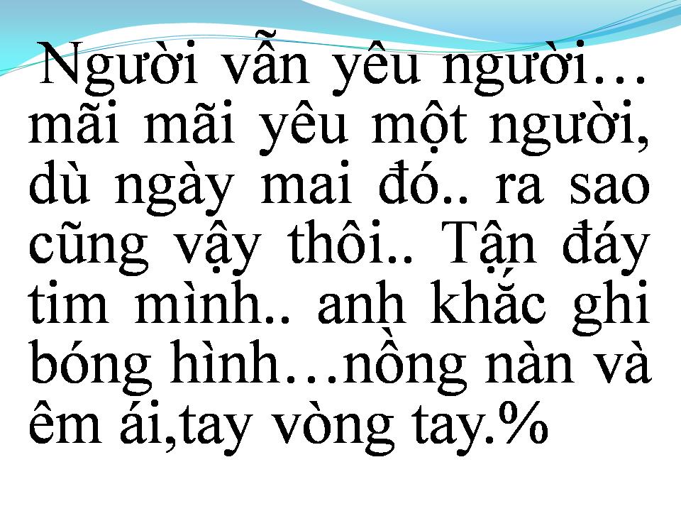 Lời bài hát CON SÓNG YÊU THƯƠNG