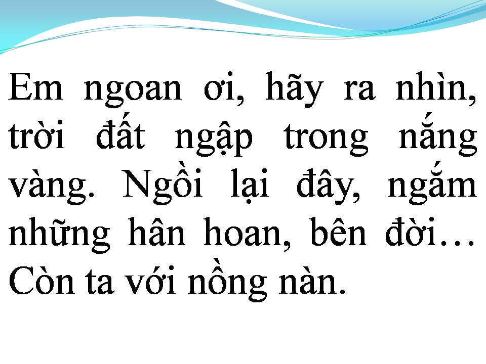Lời bài hát CÒN TA VỚI NỒNG NÀN