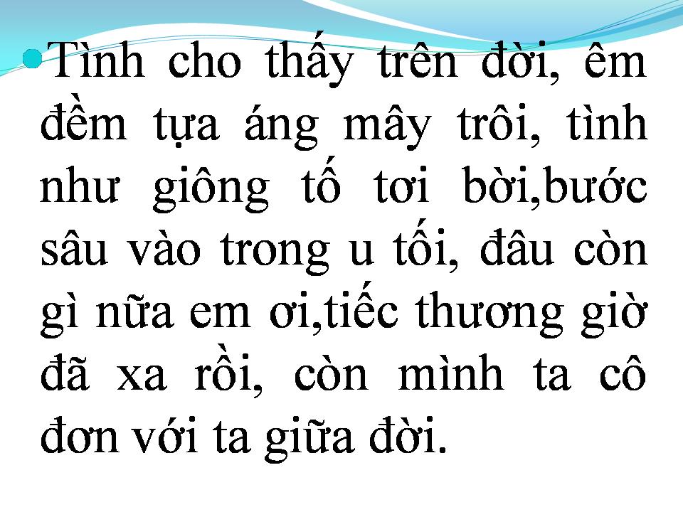 Lời bài hát CÒN TA VỚI ƯU PHIỀN