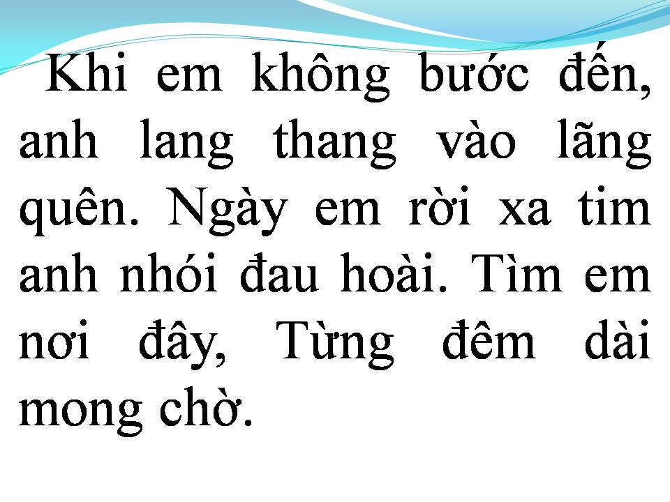 Lời bài hát CON TIM LÃNG QUÊN