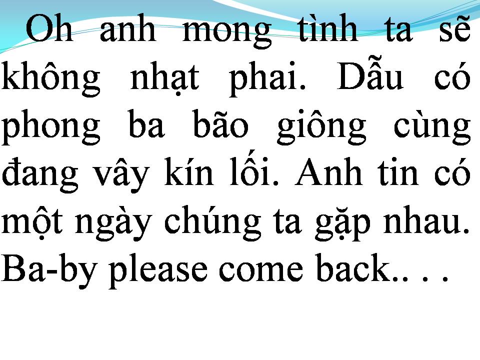 Lời bài hát CON TIM LÃNG QUÊN