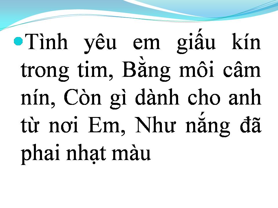 Lời bài hát CON TIM TAN VỠ