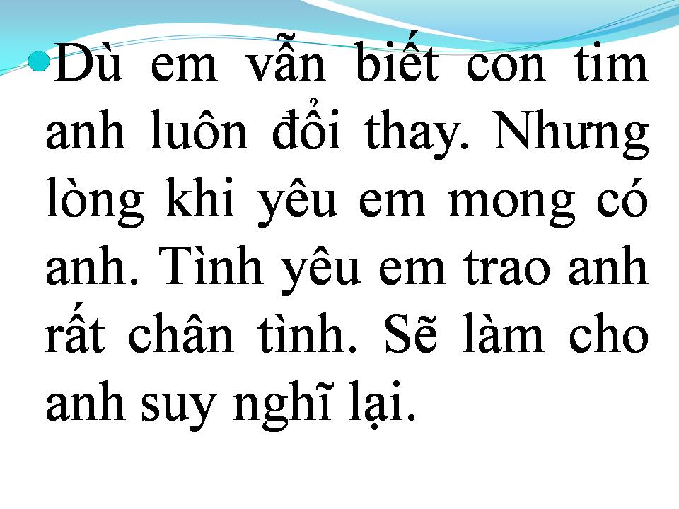 Lời bài hát CON TIM TAN VỠ