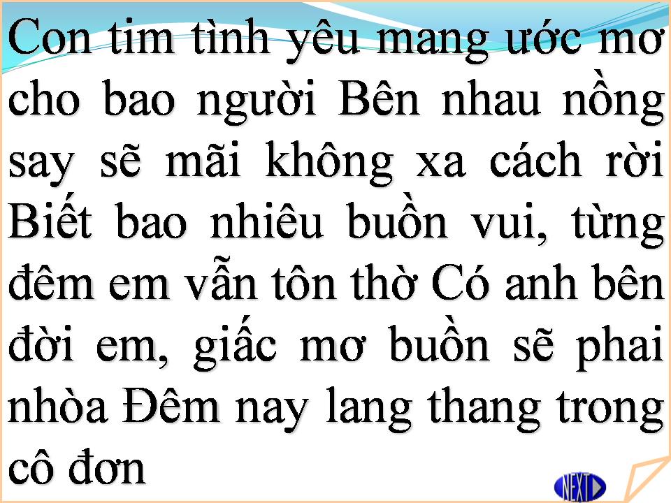 Lời bài hát CON TIM TÌNH YÊU