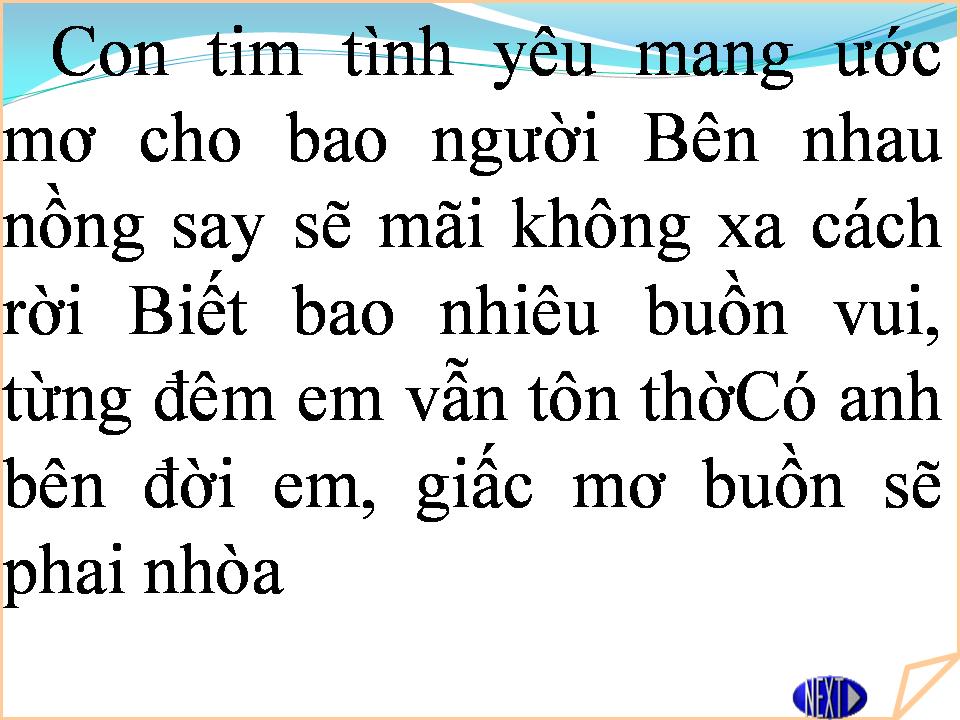Lời bài hát CON TIM TÌNH YÊU