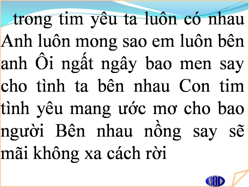 Lời bài hát CON TIM TÌNH YÊU