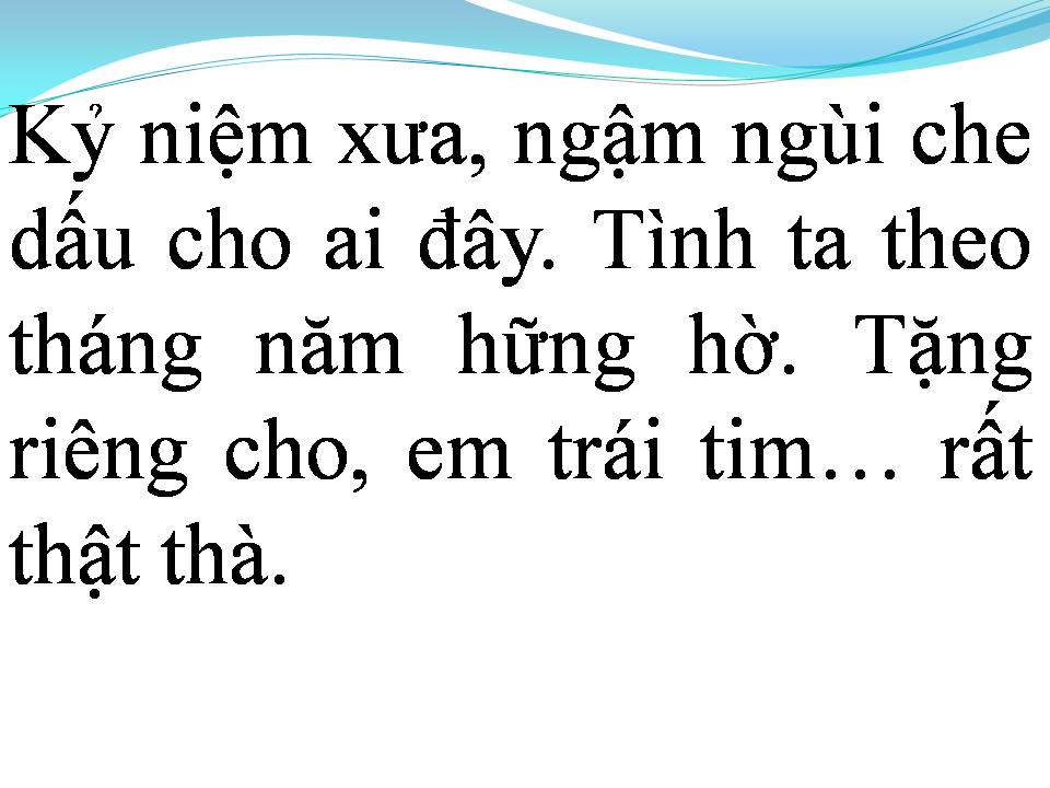 Lời bài hát CON TIM THẬT THÀ