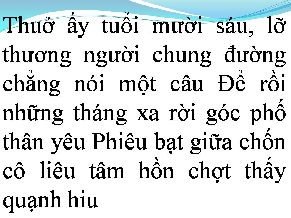 Lời bài hát CON TIM VỤNG VỀ
