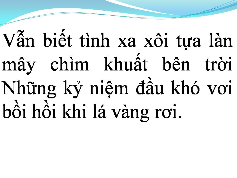Lời bài hát CON TIM VỤNG VỀ