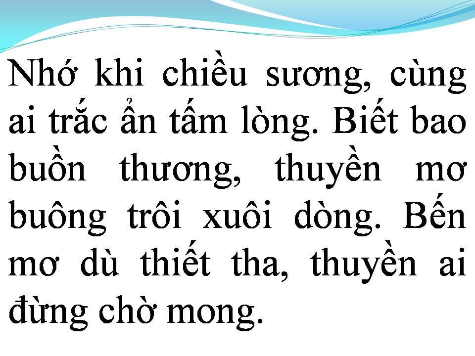 Lời bài hát CON THUYỀN KHÔNG BẾN