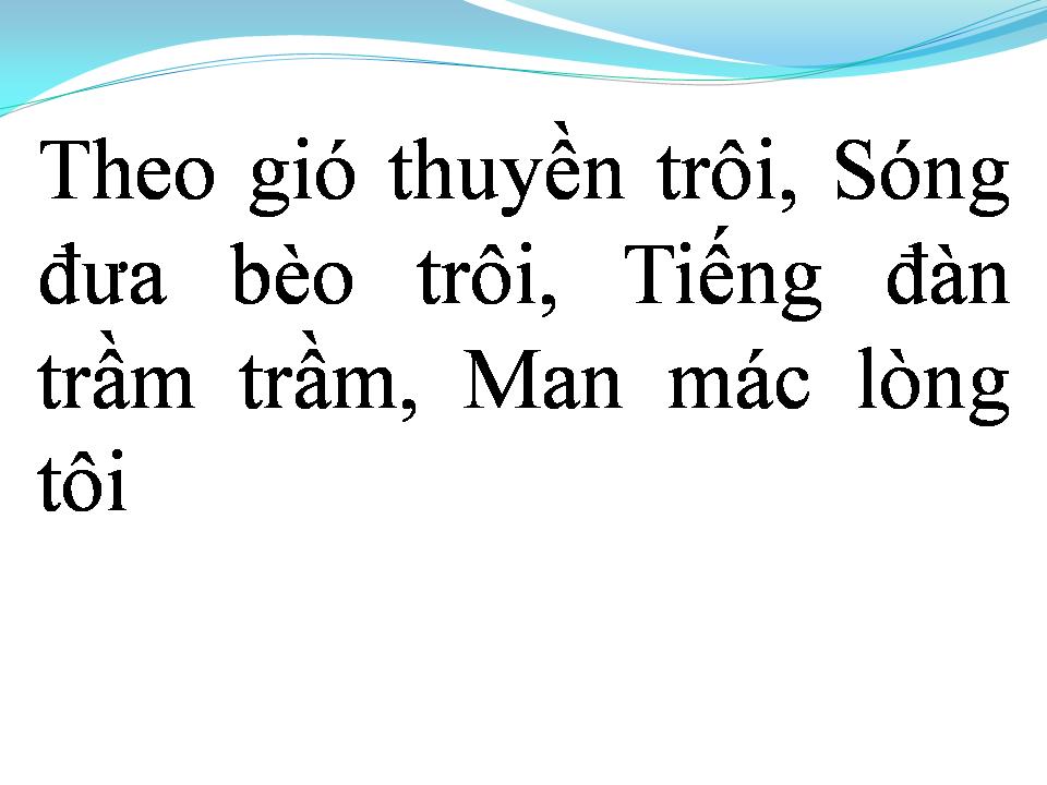 Lời bài hát CON THUYỀN XA BẾN