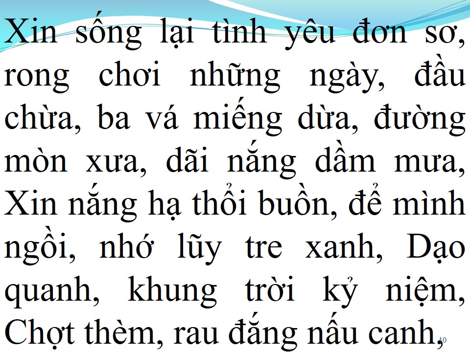 Lời bài hát CÒN THƯƠNG RAU ĐẮNG MỌC SAU HÈ