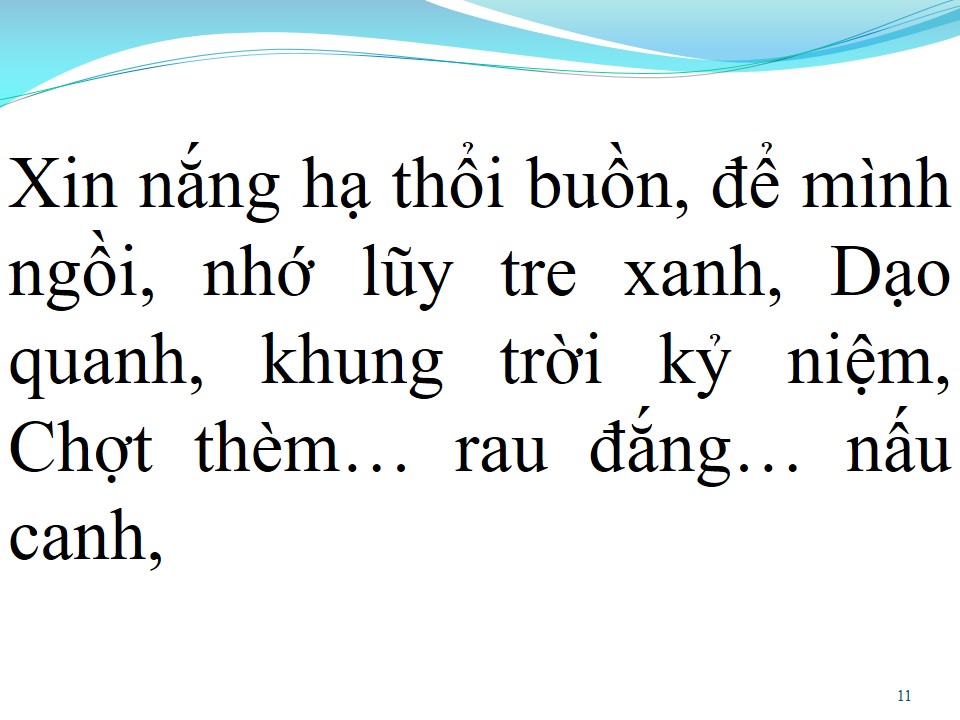 Lời bài hát CÒN THƯƠNG RAU ĐẮNG MỌC SAU HÈ