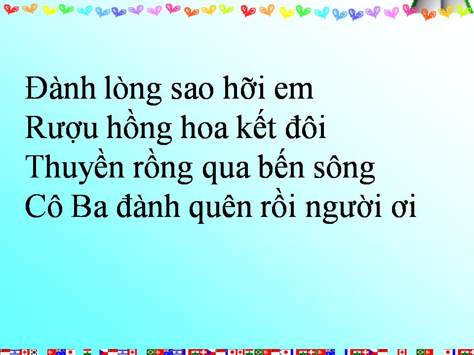 Lời bài hát CÔ BA