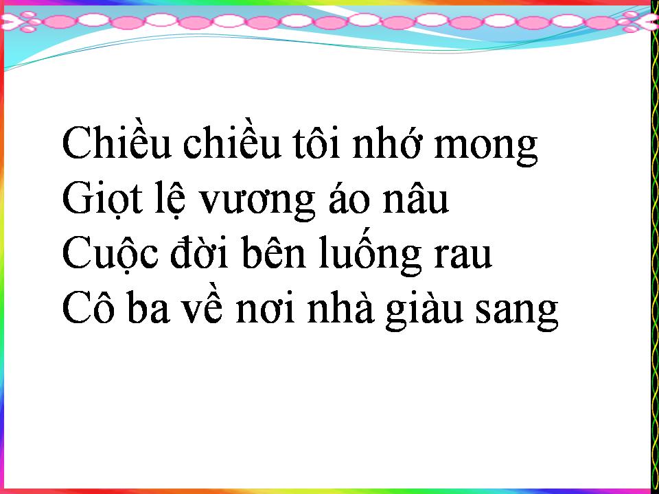Lời bài hát CÔ BA