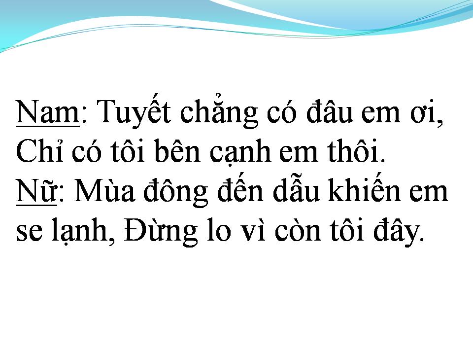 Lời bài hát CÔ BÉ MÙA ĐÔNG
