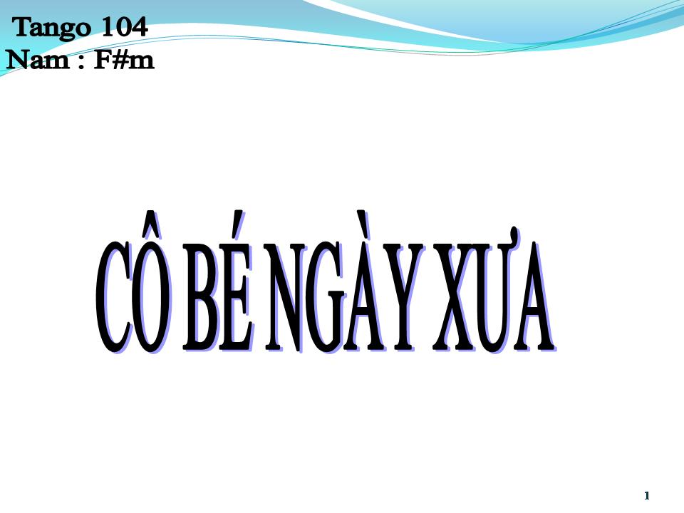 Lời bài hát CÔ BÉ NGÀY XƯA