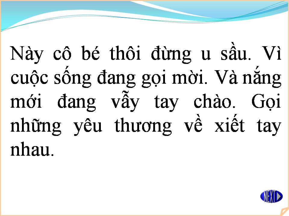 Lời bài hát CÔ BÉ U SẦU