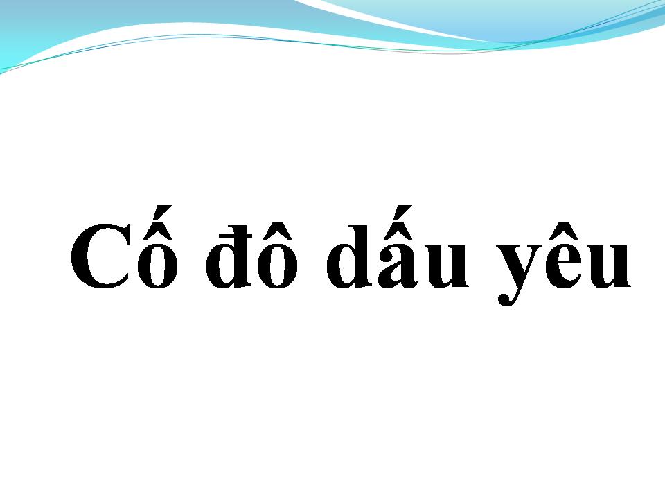 Lời bài hát CỐ ĐÔ YÊU DẤU