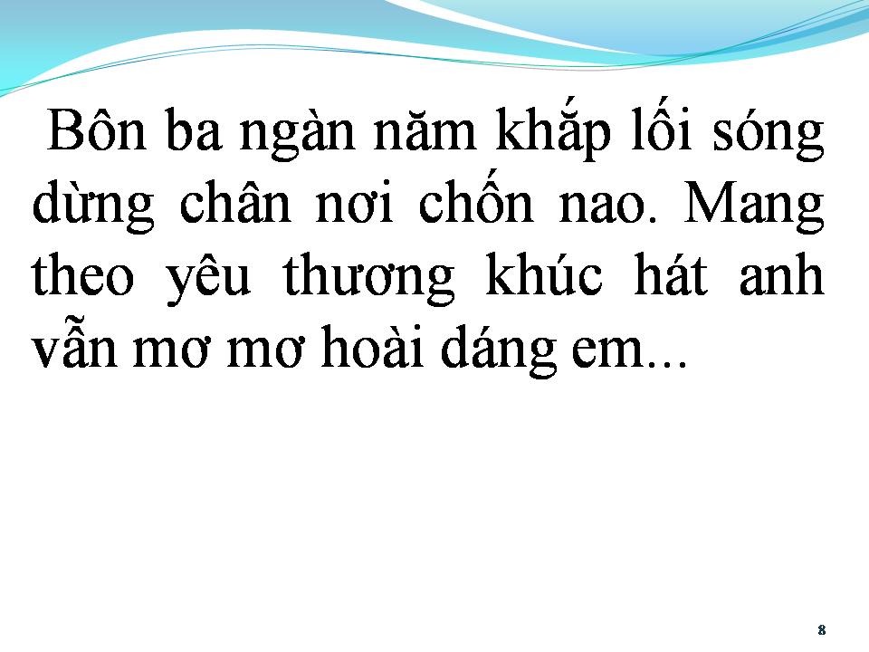 Lời bài hát CÔ ĐƠN TIẾNG SÓNG