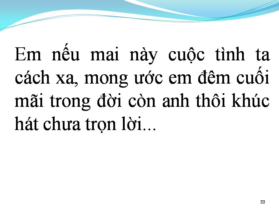 Lời bài hát CÔ ĐƠN TIẾNG SÓNG