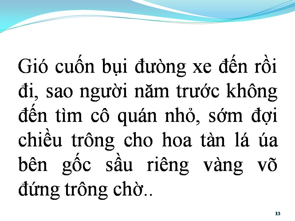 Lời bài hát CÔ GÁI BÁN SẦU RIÊNG (TÂN CỔ)