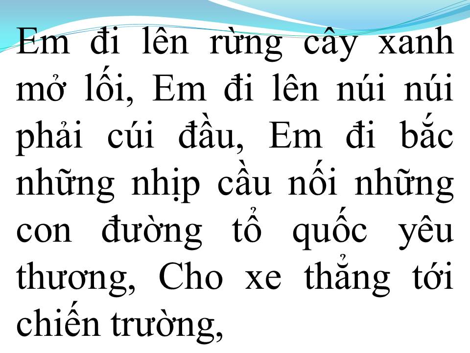 Lời bài hát CÔ GÁI MỞ ĐƯỜNG