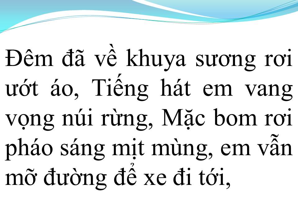 Lời bài hát CÔ GÁI MỞ ĐƯỜNG