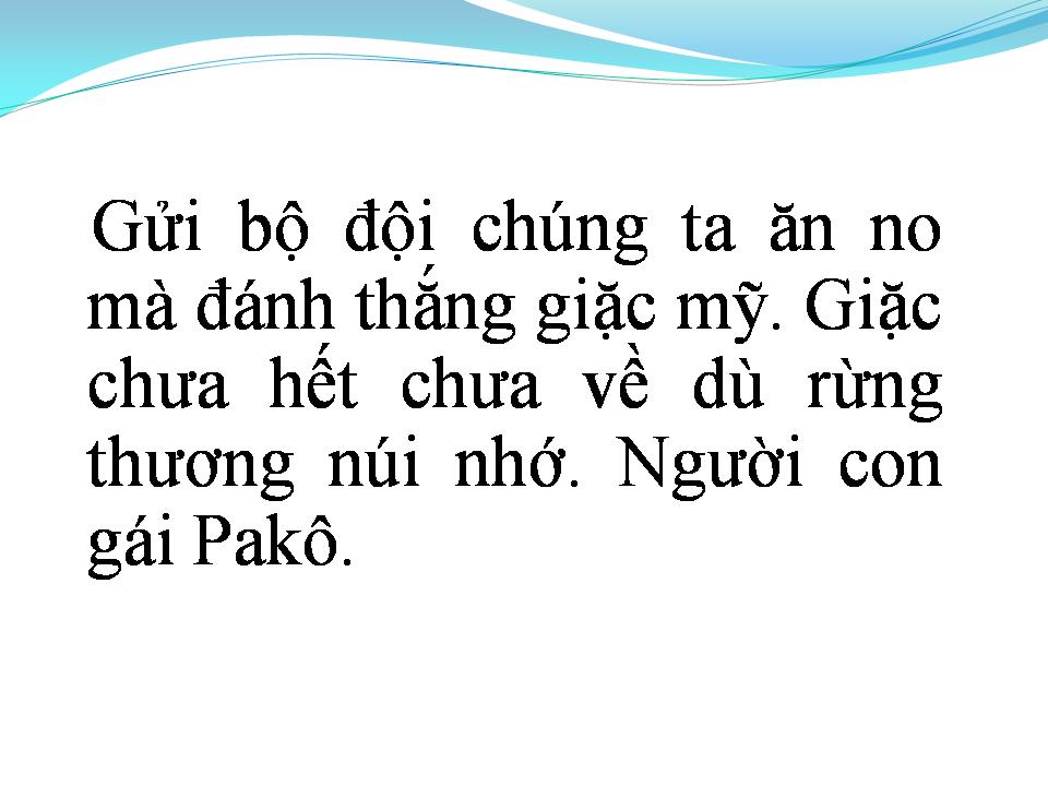 Lời bài hát CÔ GÁI PA KÔ CON CHÁU BÁC HỒ