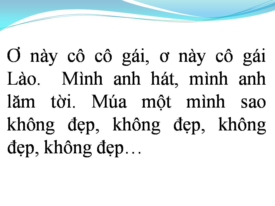 Lời bài hát CÔ GÁI SẦM NƯA XINH ĐẸP