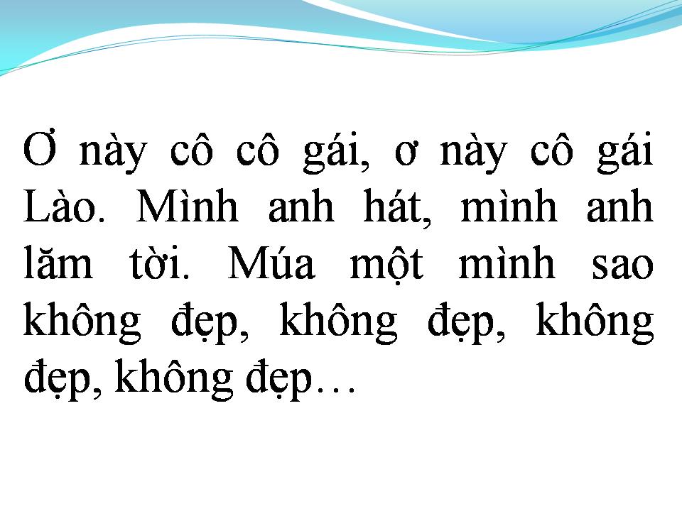 Lời bài hát CÔ GÁI SẦM NƯA XINH ĐẸP
